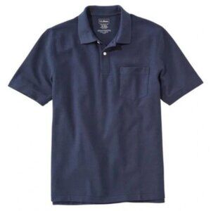 Like New! L.L. Bean Navy Pique Polo Shirt